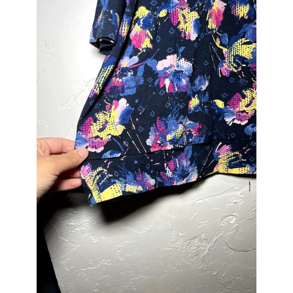 Cj Banks floral layered blouse womens 2X fairy boho flowy cottagecore - Picture 4 of 8